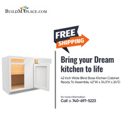 Order Now 42 inch Wide Blind Base Cabinet At Lowest Price
